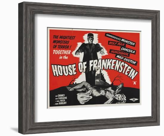 House of Frankenstein-Vintage Apple Collection-Framed Giclee Print