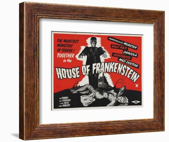 House of Frankenstein-Vintage Apple Collection-Framed Giclee Print