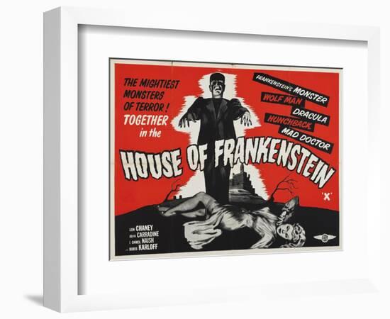 House of Frankenstein-Vintage Apple Collection-Framed Giclee Print