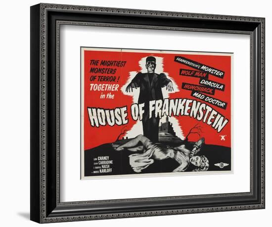 House of Frankenstein-Vintage Apple Collection-Framed Giclee Print