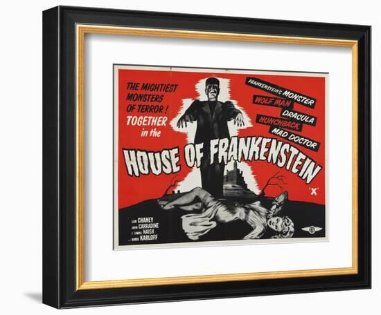 House of Frankenstein-Vintage Apple Collection-Framed Giclee Print