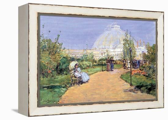 House of Gardens, World's Columbian Exposition, Chicago-Childe Hassam-Framed Stretched Canvas