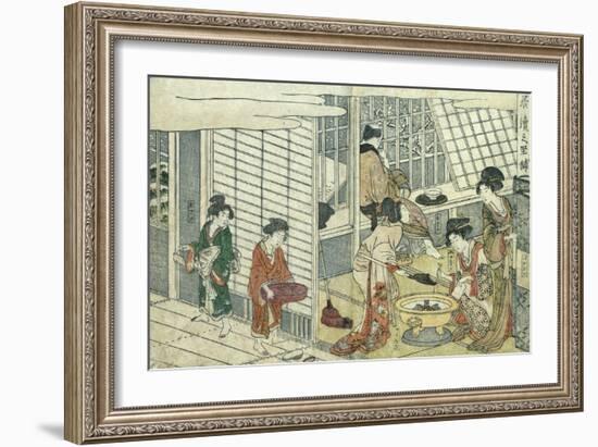 House of Ichizuke-Kitagawa Utamaro-Framed Giclee Print