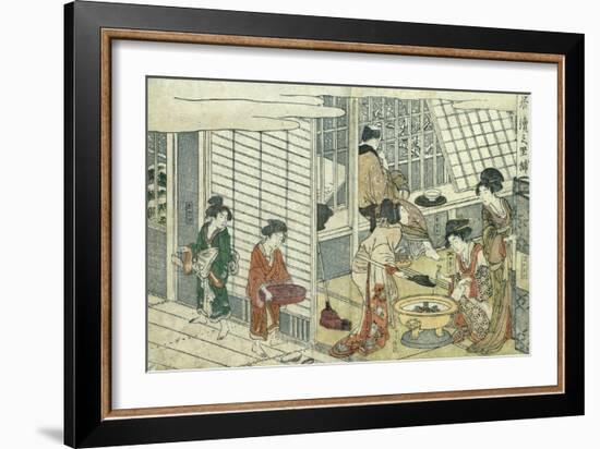 House of Ichizuke-Kitagawa Utamaro-Framed Giclee Print