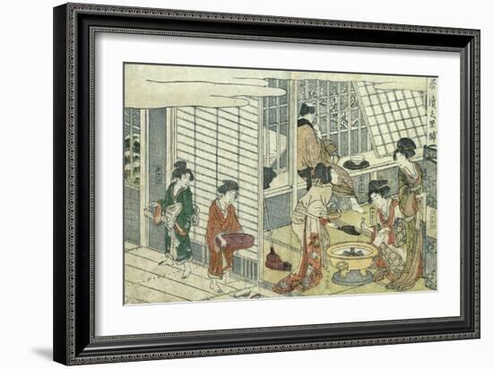 House of Ichizuke-Kitagawa Utamaro-Framed Giclee Print