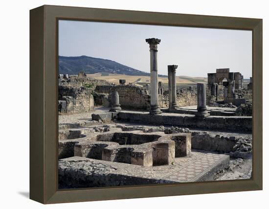 House of Labours of Hercules with Triumphal Arch in Honour of Caracalla-null-Framed Premier Image Canvas