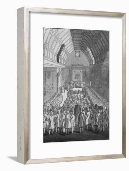 'House of Lords in the time of George II', 1845-Unknown-Framed Giclee Print