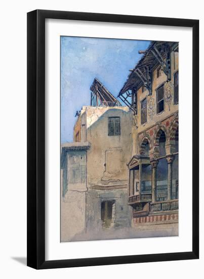 House of Memlook Radnau Bey, Cairo, 1870-Frank Dillon-Framed Giclee Print