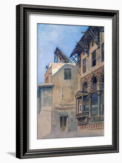 House of Memlook Radnau Bey, Cairo, 1870-Frank Dillon-Framed Giclee Print