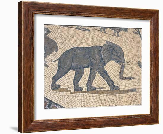 House of Orpheus, Mosaic with Orpheus Surrounded by Animals-null-Framed Giclee Print
