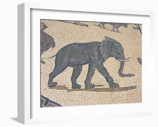 House of Orpheus, Mosaic with Orpheus Surrounded by Animals-null-Framed Giclee Print