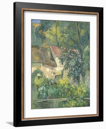 House of Père Lacroix, 1873-Paul Cezanne-Framed Giclee Print