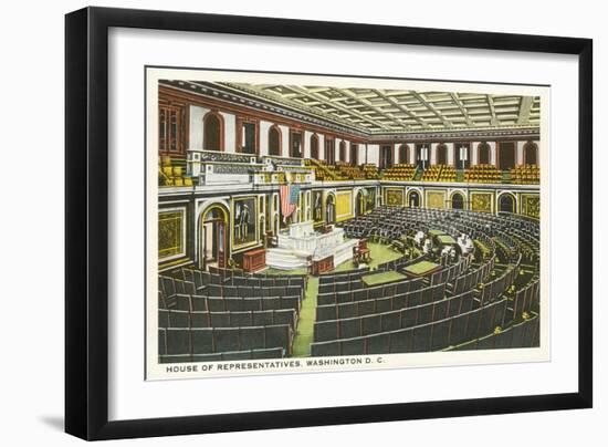 House of Representatives, Washington D.C.-null-Framed Art Print