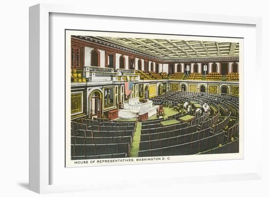 House of Representatives, Washington D.C.-null-Framed Art Print