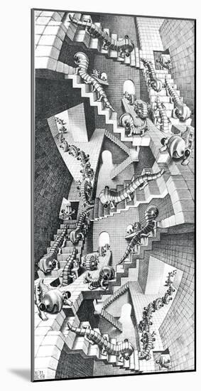 House of Stairs-M^ C^ Escher-Mounted Art Print