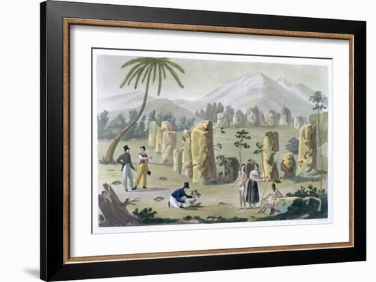 'House of the Ancients, Island of Tinian', c1820-1839-G Bramati-Framed Giclee Print