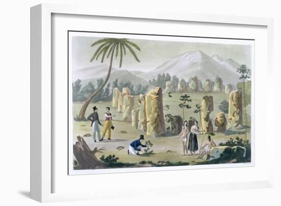 'House of the Ancients, Island of Tinian', c1820-1839-G Bramati-Framed Giclee Print