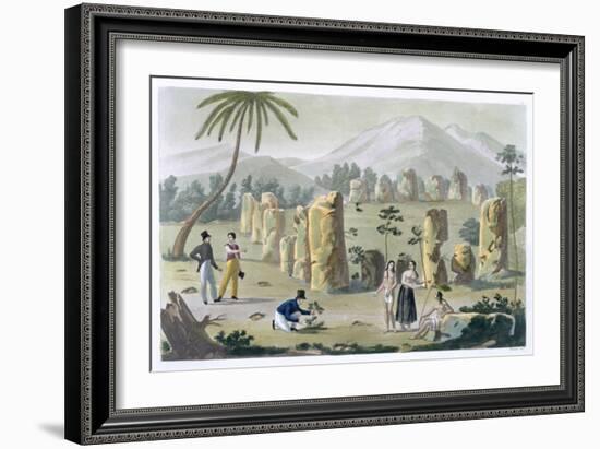 'House of the Ancients, Island of Tinian', c1820-1839-G Bramati-Framed Giclee Print