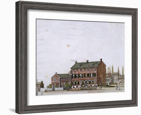 House of the French Ambassador in Washington, 1818-null-Framed Giclee Print