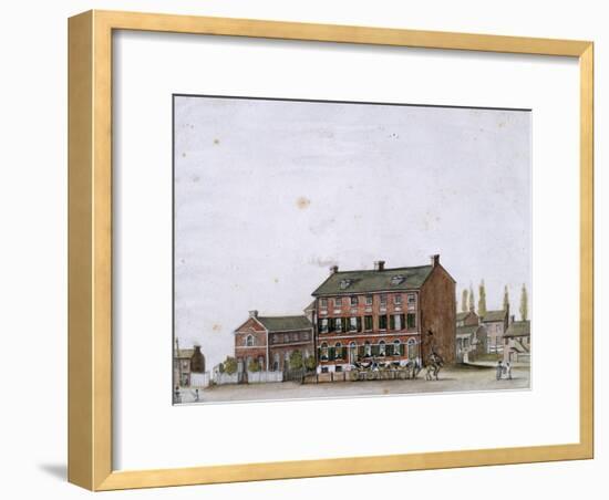 House of the French Ambassador in Washington, 1818-null-Framed Giclee Print