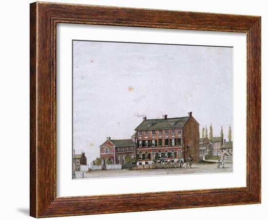 House of the French Ambassador in Washington, 1818-null-Framed Giclee Print