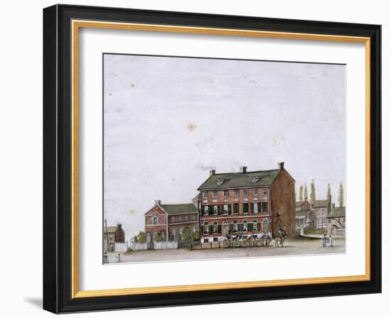 House of the French Ambassador in Washington, 1818-null-Framed Giclee Print