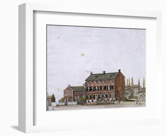 House of the French Ambassador in Washington, 1818-null-Framed Giclee Print