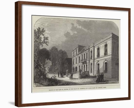 House of the Late M Thiers, in the Place St Georges, Rue Notre Dame De Lorette, Paris-null-Framed Giclee Print