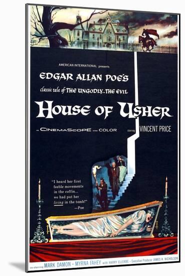 House of Usher, (aka the Fall of the House of Usher), 1960-null-Mounted Art Print