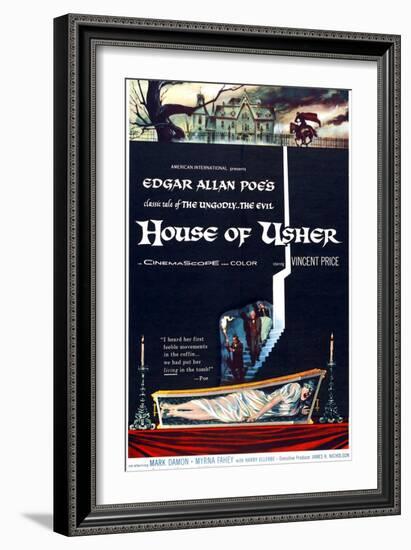 House of Usher, (aka the Fall of the House of Usher), 1960-null-Framed Art Print