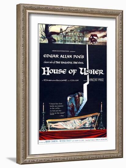 House of Usher, (aka the Fall of the House of Usher), 1960-null-Framed Premium Giclee Print