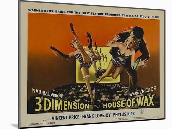 House of Wax, 1953-null-Mounted Art Print