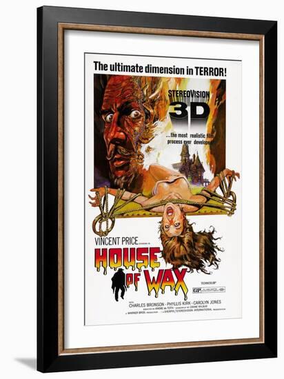 House of Wax, Vincent Price, 1953-null-Framed Art Print