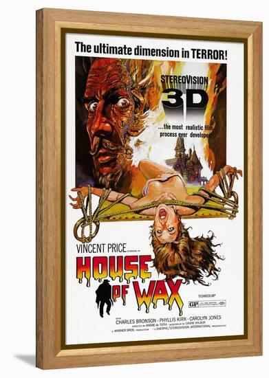 House of Wax, Vincent Price, 1953-null-Framed Stretched Canvas