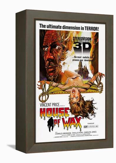 House of Wax, Vincent Price, 1953-null-Framed Stretched Canvas