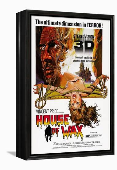 House of Wax, Vincent Price, 1953-null-Framed Stretched Canvas