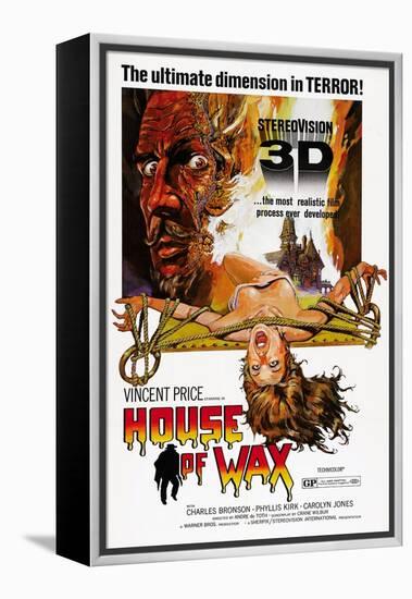 House of Wax, Vincent Price, 1953-null-Framed Stretched Canvas