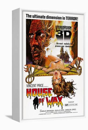 House of Wax, Vincent Price, 1953-null-Framed Stretched Canvas