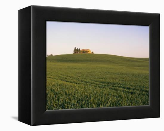 House on Grassy Hill-Dennis Degnan-Framed Premier Image Canvas