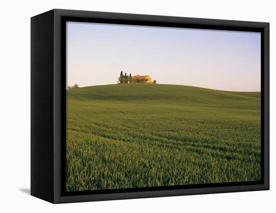 House on Grassy Hill-Dennis Degnan-Framed Premier Image Canvas
