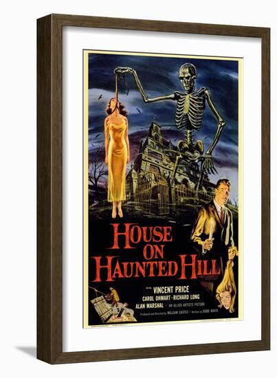 House On Haunted Hill, 1958-null-Framed Art Print