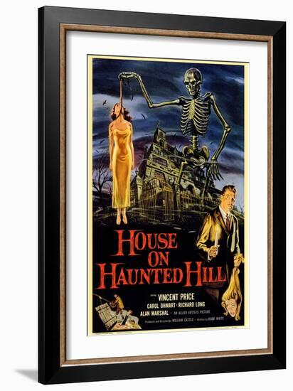 House On Haunted Hill, 1958-null-Framed Art Print