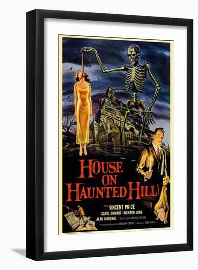 House On Haunted Hill, 1958-null-Framed Art Print