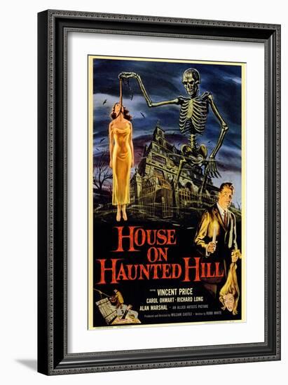 House On Haunted Hill, 1958-null-Framed Art Print