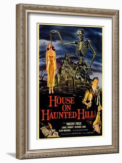 House On Haunted Hill, 1958-null-Framed Premium Giclee Print