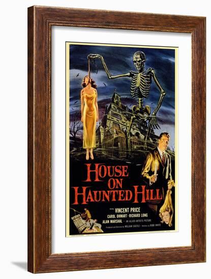 House On Haunted Hill, 1958-null-Framed Premium Giclee Print