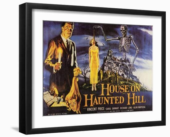 House On Haunted Hill, 1958-null-Framed Art Print