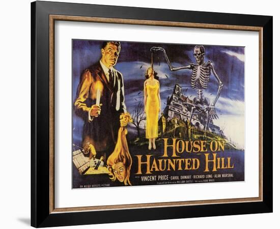 House On Haunted Hill, 1958-null-Framed Art Print