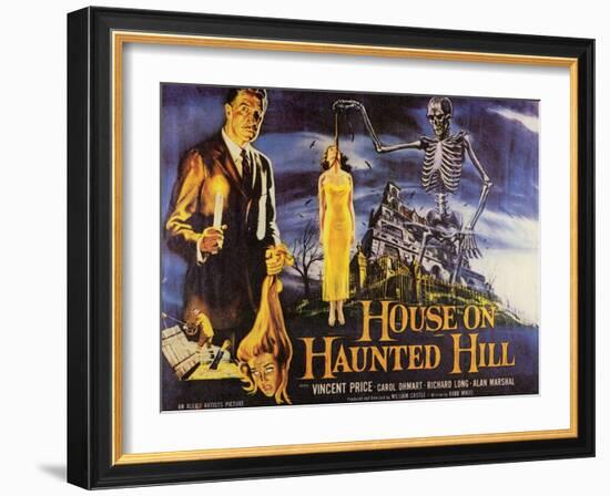 House On Haunted Hill, 1958-null-Framed Art Print