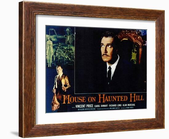 House On Haunted Hill, 1958-null-Framed Art Print